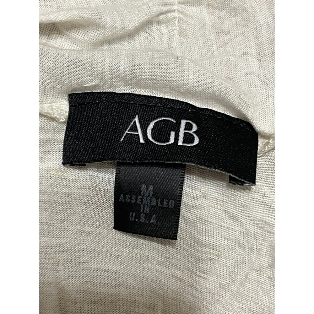 AGB Shawl, Women's Size Medium, White, Sleeveless, Lightweight - Picture 5 of 8